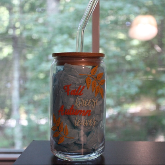 🍂 Fall Glass Cup - Picture 2 of 2